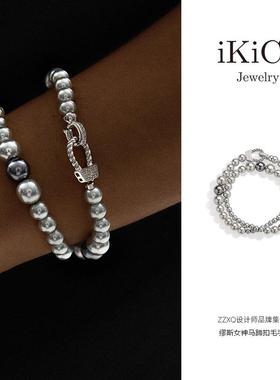 iKiCo缪斯女神系列马蹄扣珍珠手链项链毛衣链一款多戴24秋冬新款