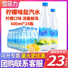 可口可乐雪菲力盐汽水600ml*24瓶整箱批特价夏季降温汽水网红饮品