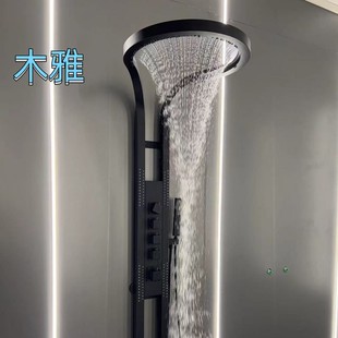 淋雨家用全铜大腰喷沐浴屏洗澡神器木雅 浴室淋浴大顶喷花洒套装
