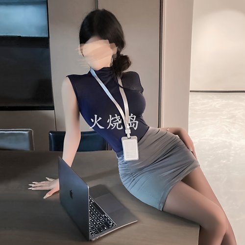 性感纯欲职业秘书御姐包臀裙