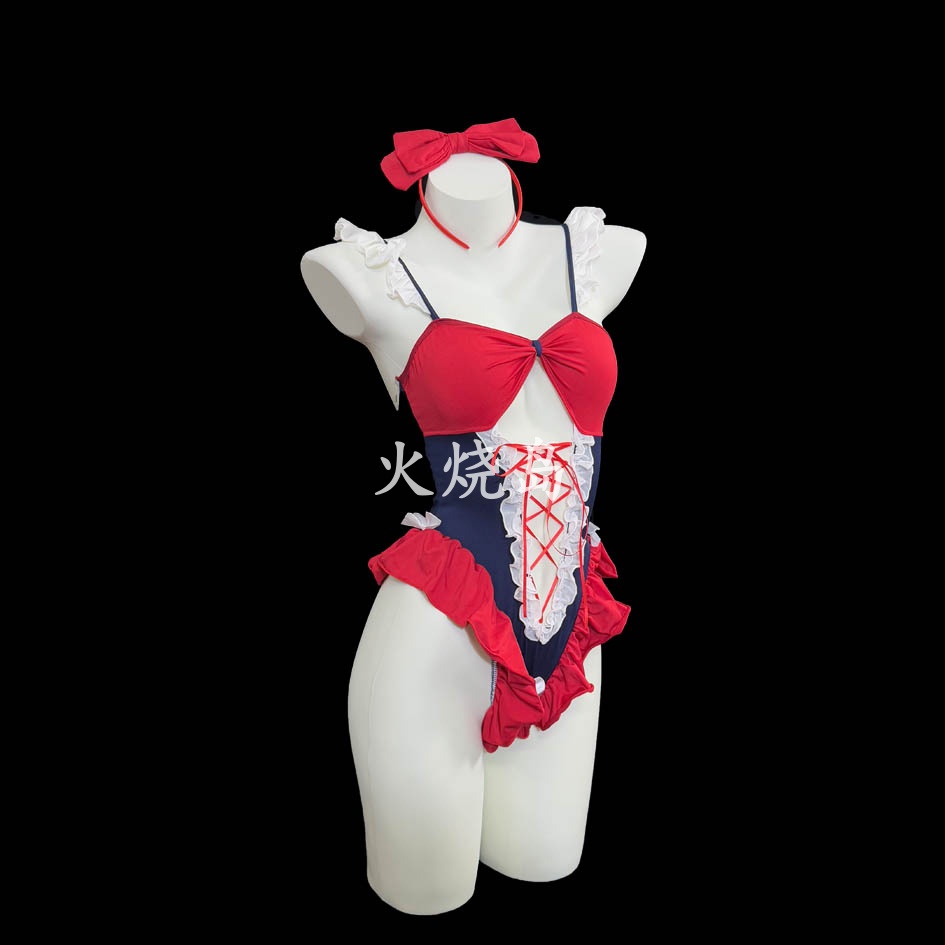 性感纯欲草莓女孩连体衣套装