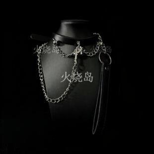 【盒装发货】火烧岛 链条项圈铃铛puppy牵引K9项链