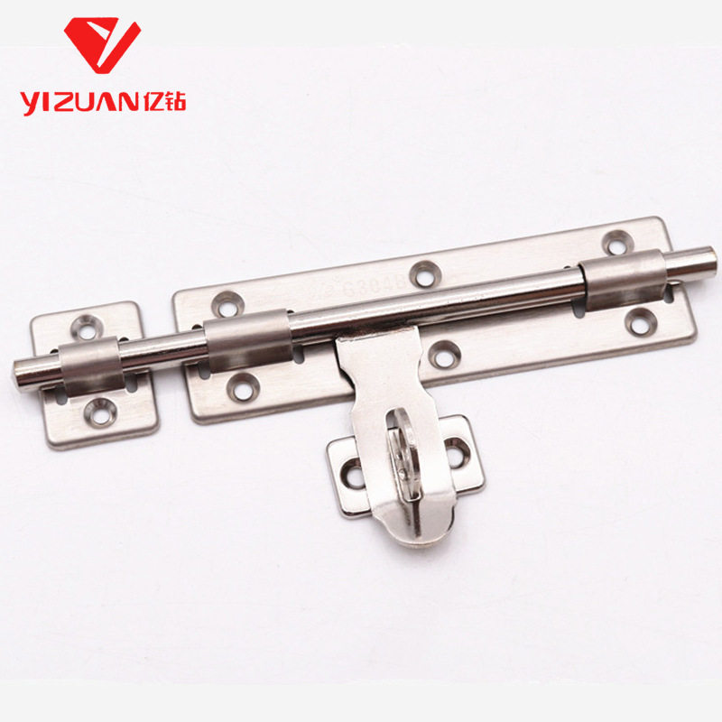 Asabie亚沙比不锈钢锁门栓明装防盗插销商铺车仓库院子用厂家直销