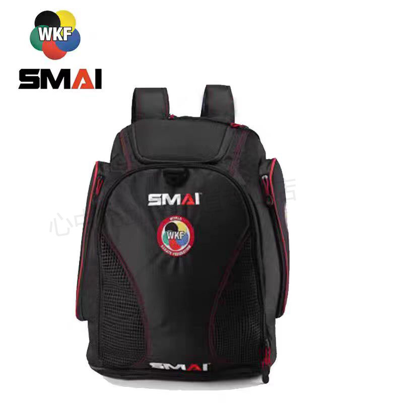 SMAI空手道双肩包可加长背包WKF认证体校专业队比赛包护具收纳包图片