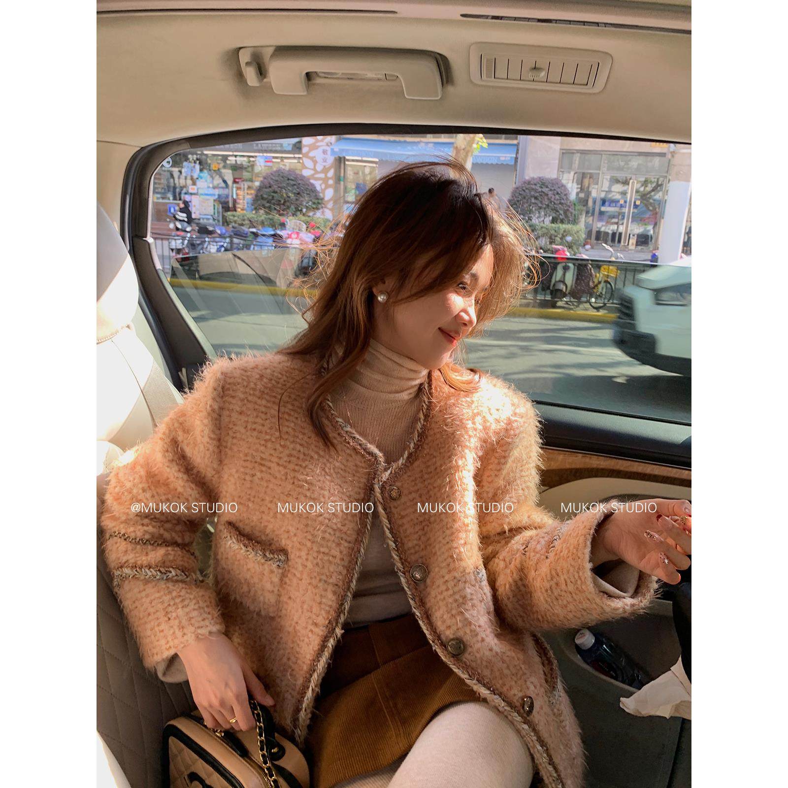 YSLS 2025冬季新款小香风羽绒服女气质显瘦羽绒内胆加厚短外套唯