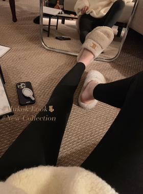 加绒加厚打底裤高腰显瘦外穿鲨鱼裤