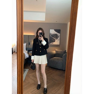 高级感黑色小香风短外套女2026春季新款显瘦气质短款上衣