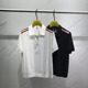 新款 修身 时尚 欧货25夏季 简约半拉链翻领速干短袖 T恤男士 百搭半袖
