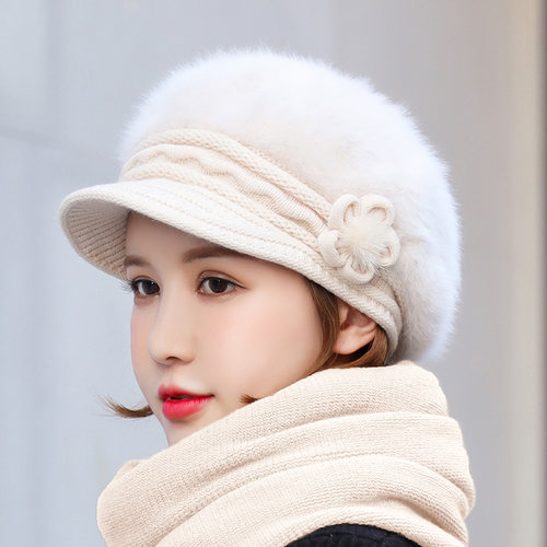 女韩版针织帽贝雷帽毛线帽帽子