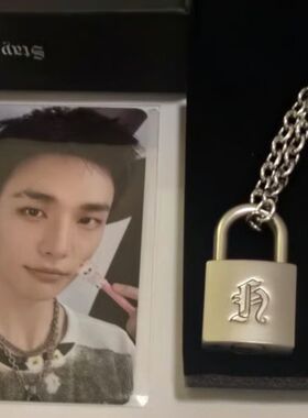straykids饰品黄铉辰同款锁头项链粉丝纪念礼物男女straykids项链