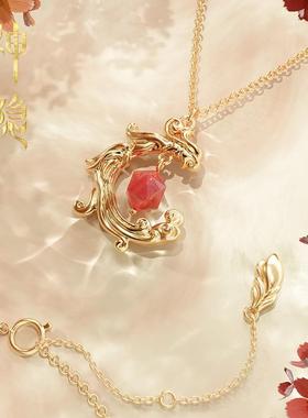 《神隐》凤隐火凰玉项链小众原创设计轻奢ins时尚精致百搭送女友