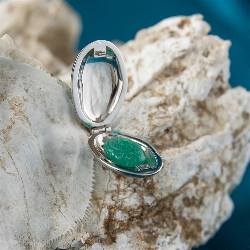 2026年《海洋奇缘》莫阿娜特菲提之心珐琅吊坠可开合项链动漫周边