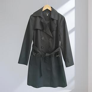 外贸孤品 精品春秋新款时尚韩版通勤中长款女士风衣外套女款