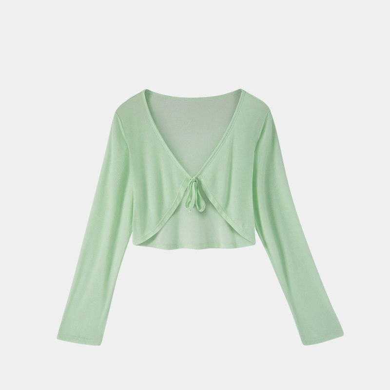 新款短款披肩开衫春夏针织薄款修身透气外搭女吊带罩衫外套防晒