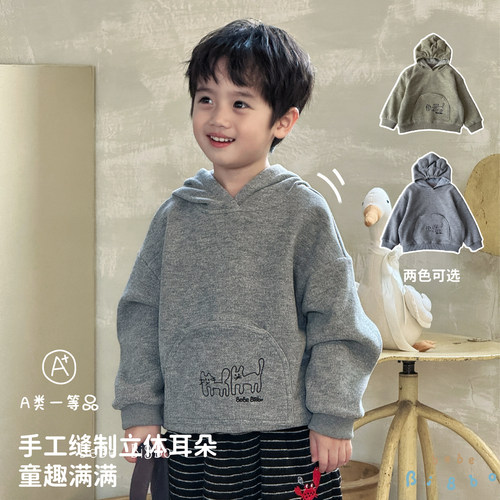 加绒连帽卫衣2025秋冬款