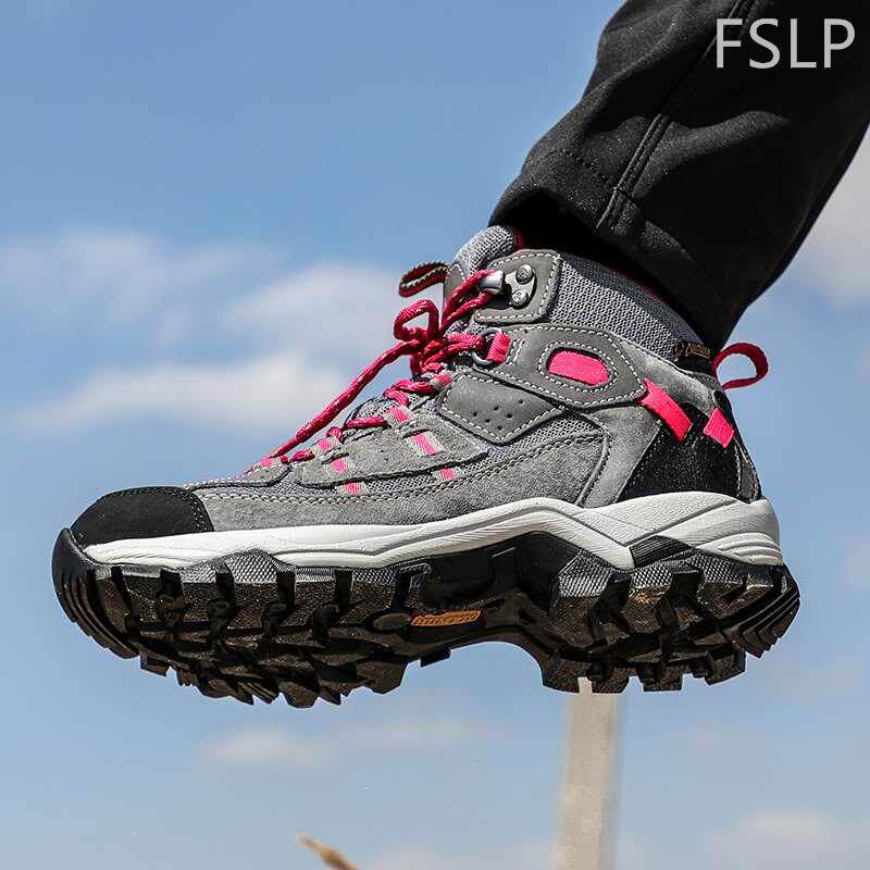 悍途登山鞋女秋冬防水防滑鞋高帮户外女鞋专业爬山鞋战术徒步鞋男