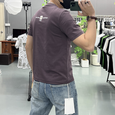 短袖T恤男小马圆领半袖打底衫潮i
