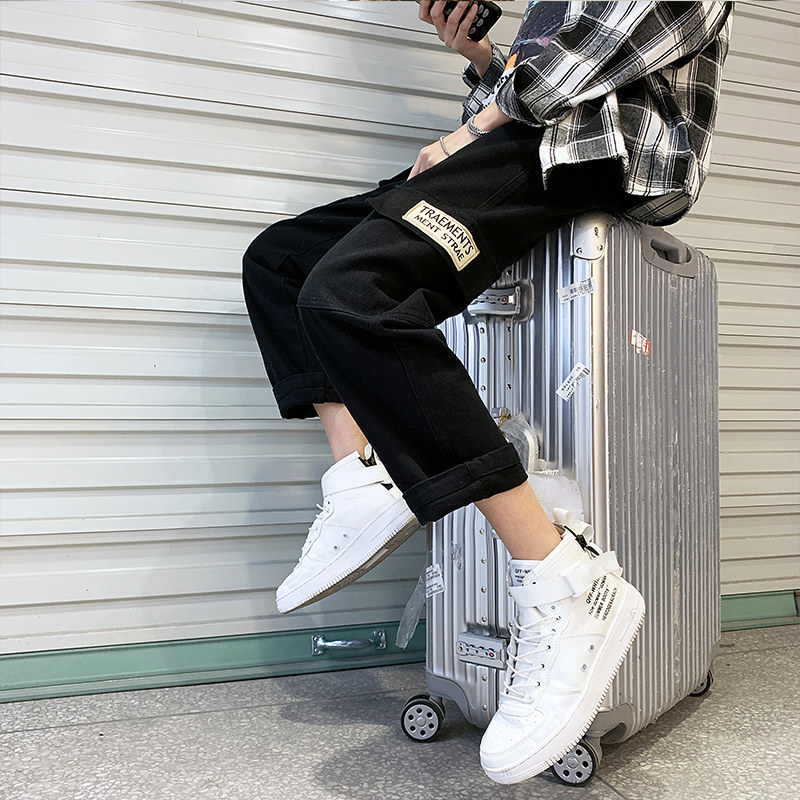 免烫青少宽松中腰休闲多口袋年工装裤长裤K885-P50，男装工装外套，电商C305A