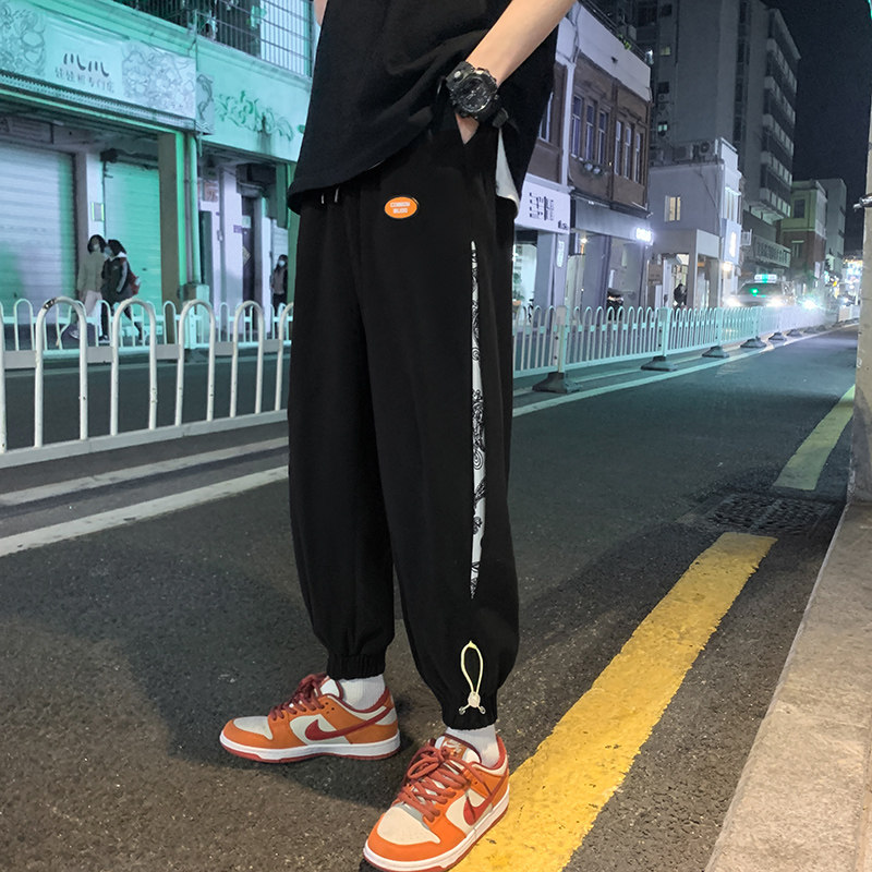 2021春季男士港风潮牌休闲裤子韩版潮流九分小脚长裤9817,男装休闲裤,电商C305A