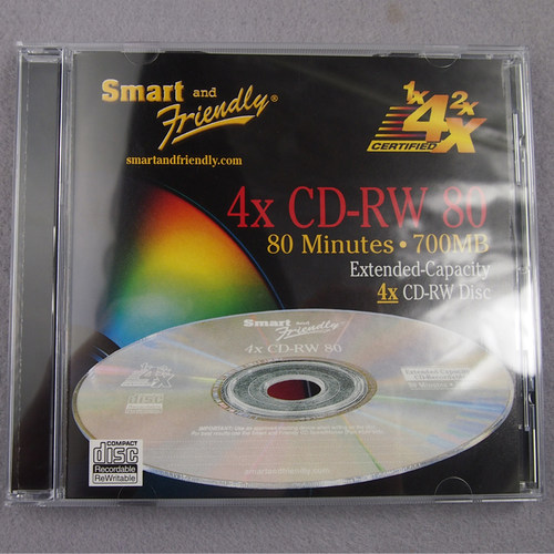 CD-RW 可重复擦写光盘 700MB 80MIN 单片包装