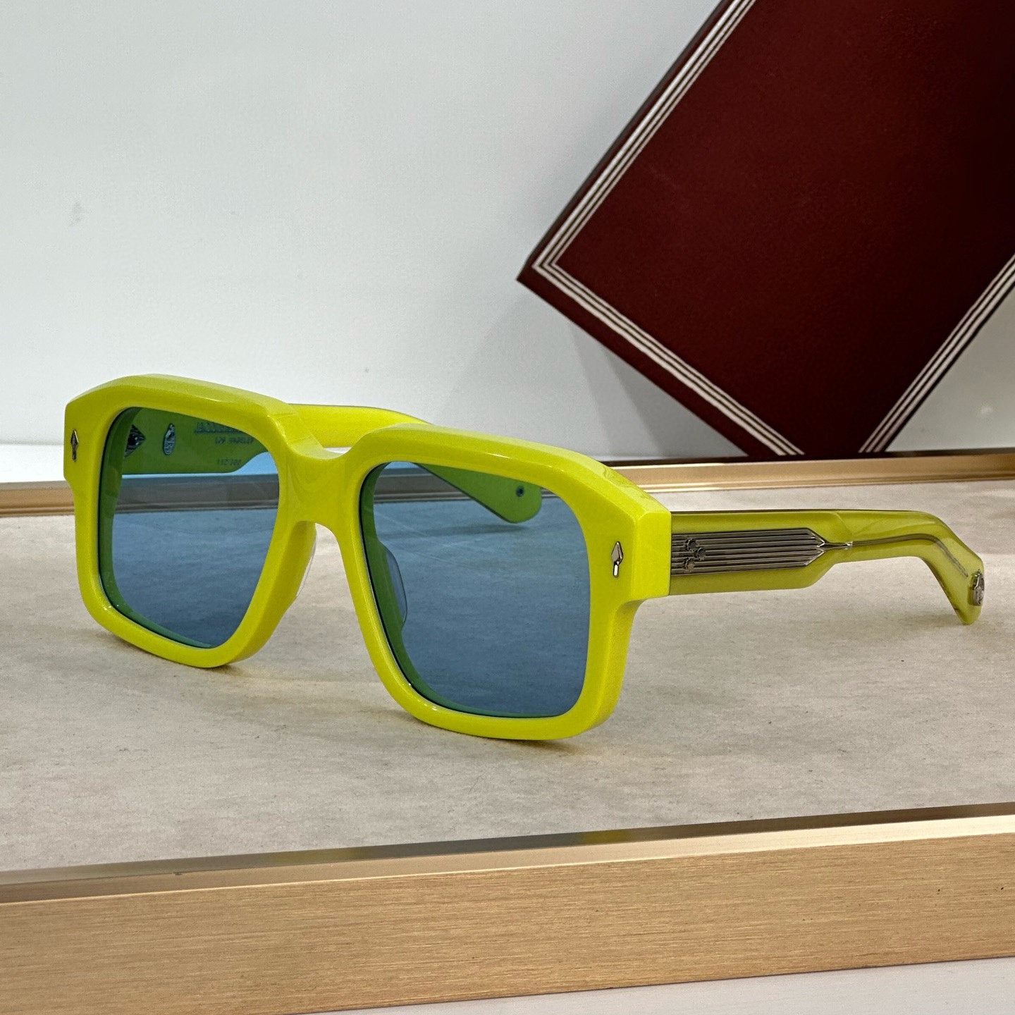 日本手工JACQUES DONATO方形大框赛车太阳镜男防反光防紫外线墨镜