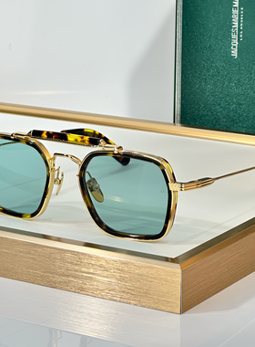 JMM KILPATRICK板材双梁100%β钛方形飞行员太阳镜奢华商务墨镜