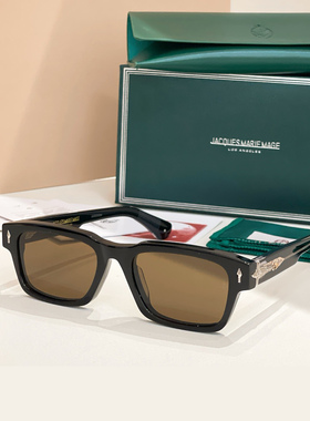 日本手工高版JMM KIRWIN金色贵金属小方框光学眼镜防紫外线太阳镜