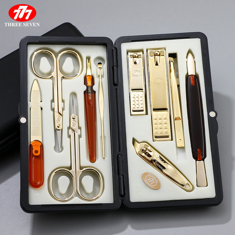 韩国777进口指甲刀套装家用便携修甲美甲工具指甲剪钳修脚刀套装