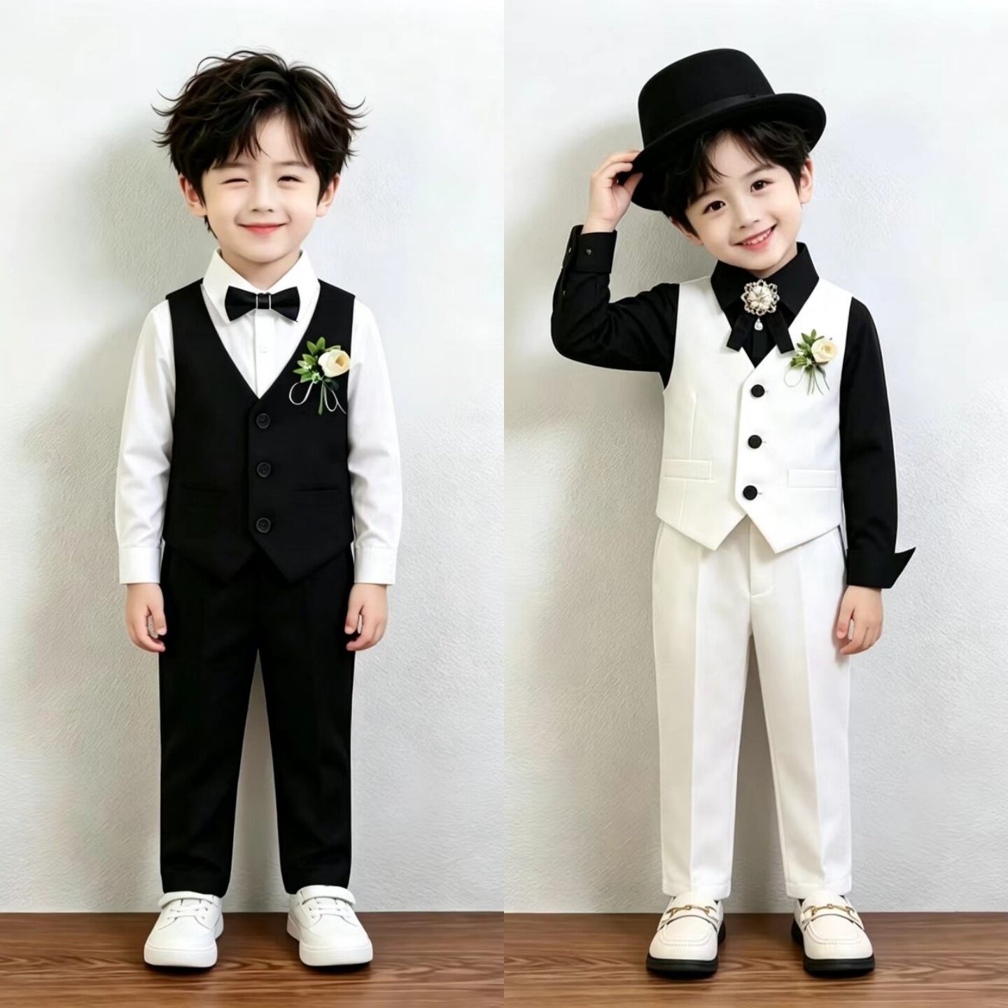 花童男童参加婚礼穿搭小礼服男生西服/小西装