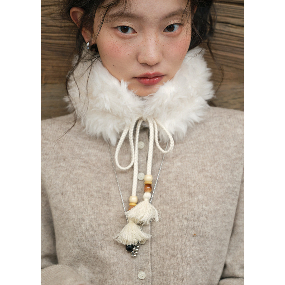 BLUEerror 柔软加厚保暖白色皮草围脖女系带毛领围巾防寒护颈冬季,服饰配件/皮带/帽子/围巾,围巾/丝巾/披肩,淘宝优惠券,粉丝福利购,淘宝优惠卷