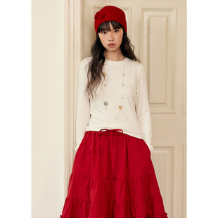 T恤早秋 女休闲内搭纯色长袖 BLUEerror修身 显瘦圆领灰色针织打底衫