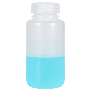 塑料试剂瓶 样品大口瓶广口瓶 防漏聚乙烯PE瓶聚丙烯PP瓶耐高温高密度HDPE瓶透明白色100 250 500 ml毫升1L