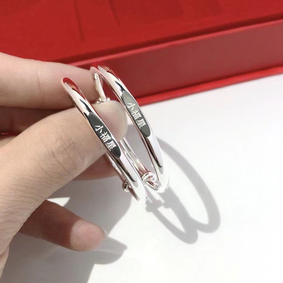 999纯银手镯女小福星儿童小孩满天星实心铃铛推拉光面婴儿银镯子