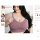 免手扶固定吸奶器喂奶文胸哺乳内衣加厚大胸 FGHIJK巨大罩杯