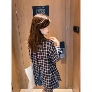 此外 格子衬衫吊带两件套女2026夏季新款韩版复古套装减龄学院风
