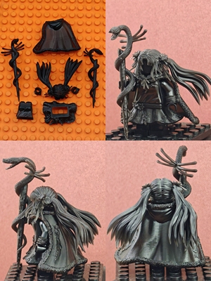 仙剑系列赵灵儿3D打印兼容积木人仔配件套装微缩玩具