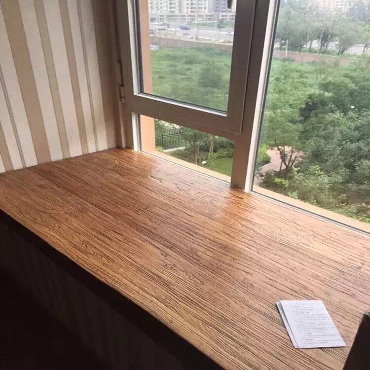 实木窗台板桌面吧台面板榆木桌面板飘窗台面板松木桌面隔板定制