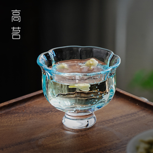 玻璃小茶杯主人杯单杯喝茶杯子高级感女士个人专用高档精致品茗杯