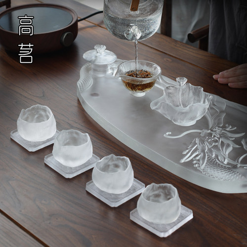 琉璃冰烧莲子茶具套装礼盒装