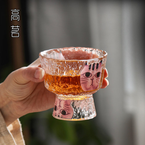 猫咪杯主人杯青绿茶杯