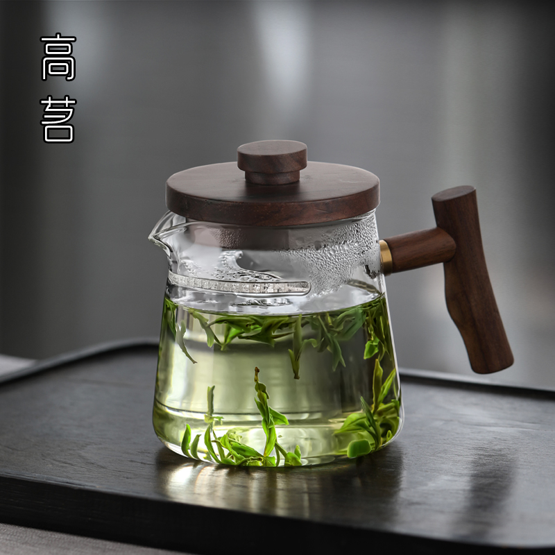 月牙一体过滤绿茶专用泡茶壶