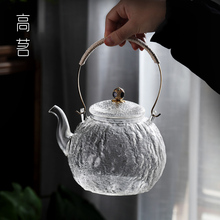 日式提梁壶大容量家用茶水烧水壶电陶炉煮茶器明火玻璃茶壶耐高温