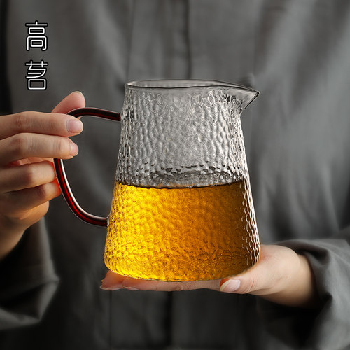 大容量500ml公道杯锤纹日式茶具
