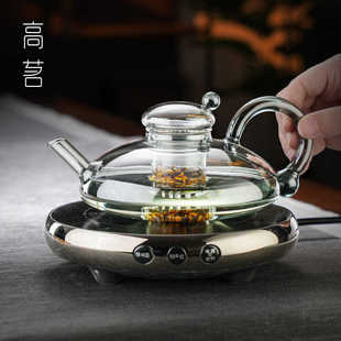 2025新款 耐高温玻璃泡茶壶套装 高端茶水分离冲茶壶带过滤家用茶具