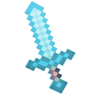 我 备 世界周边Minecraft钻石剑镐泡沫刀枪玩具史蒂夫头套工具装