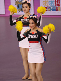 啦啦操比赛服装啦啦队服装健美操服装体操服套装成人定制25女定制