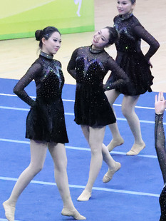 定做啦啦操比赛服装啦啦队服竞技健美操服装体操服学生新品26女男