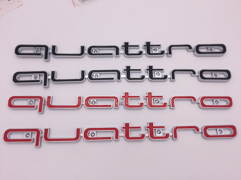 奥迪quattro蜂窝中网标适用RS3 RS4 RS5 RS6 RS7改装四驱中网标
