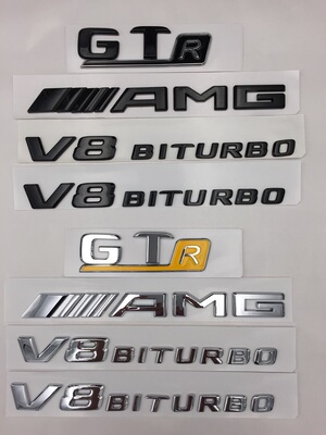 新BENZ奔驰GT R ///AMG V8BITURBO 4MATIC+ 尾标侧标改装车标