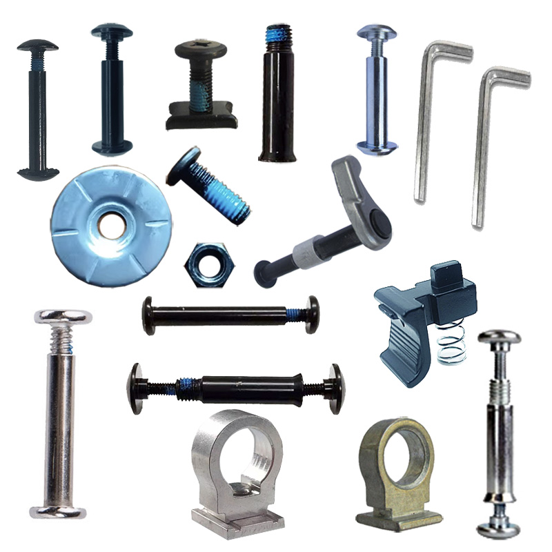 轮滑鞋配件螺丝杆螺帽调码器节扣